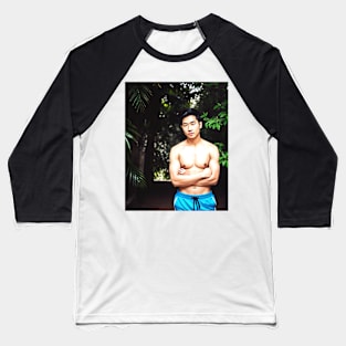 Shirtless Male Model Beefcake Hunk 211 Baseball T-Shirt